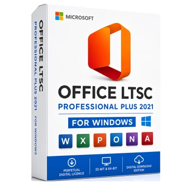 Microsoft Office LTSC Professional Plus 2021 Licence – Digital Delivery product image on a transparent background