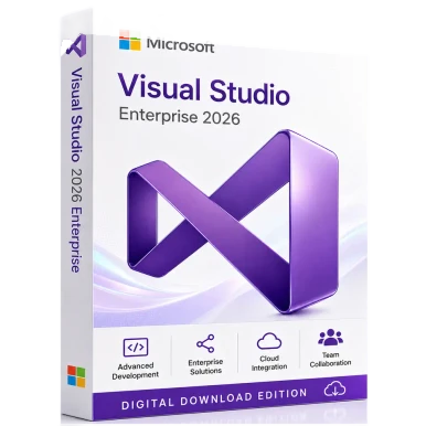 Microsoft Visual Studio 2026 Enterprise Licence – Digital Delivery product image on a transparent background
