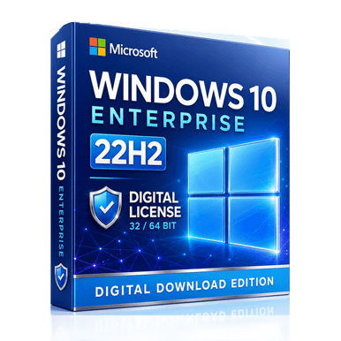 Microsoft Windows 10 Enterprise Licences - 22H2 & IoT LTSC 2021 product image on a transparent background
