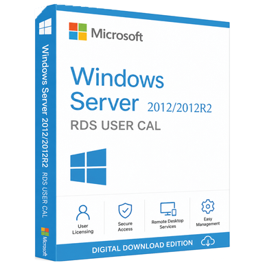 Microsoft Windows Server 2012 RDS – 50 User CALs product image on a transparent background