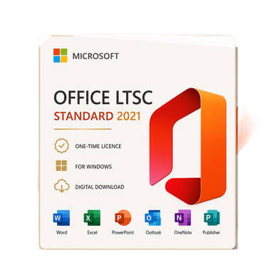 Microsoft Office LTSC Standard 2021 product image on a transparent background