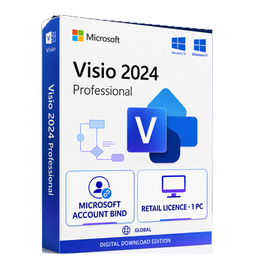 Microsoft Visio Professional 2024 Retail – 1 PC product image on a transparent background