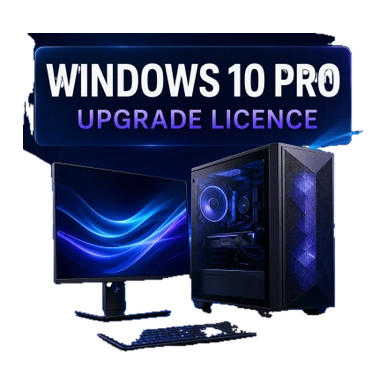 Microsoft Windows 10 Pro Upgrade Licence – 1 to 100 PCs product image on a transparent background