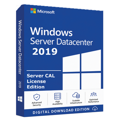 Windows Server 2019 Datacenter | Server CAL Bundle product image on a transparent background